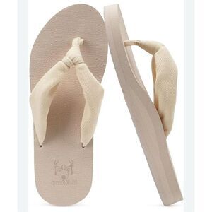 KiaiLu Bow Strap Flip Flops